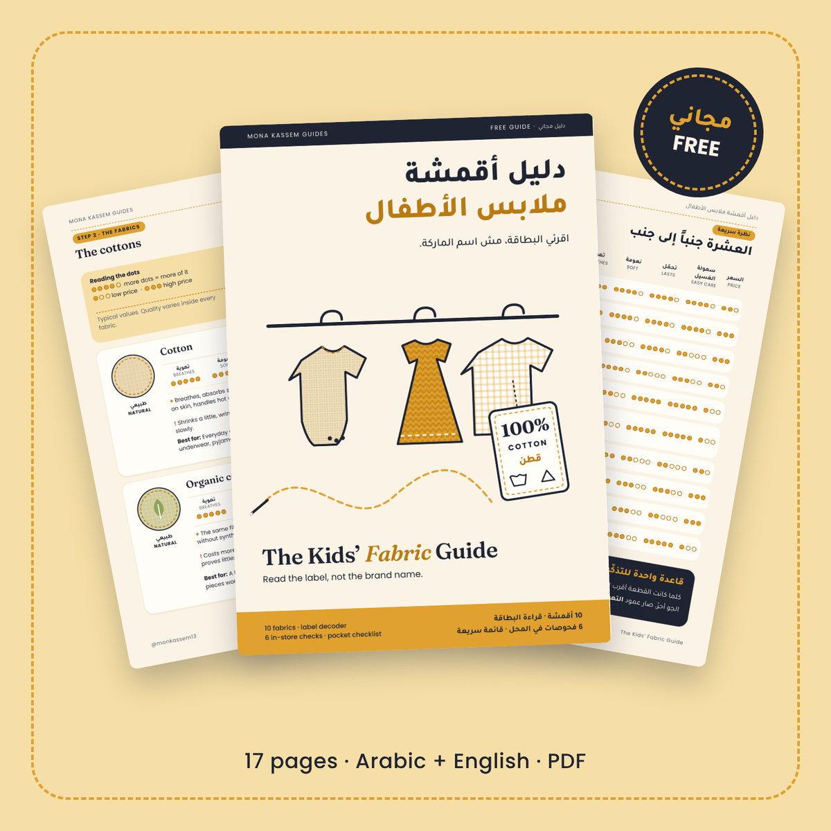 The Kids' Fabric Guide | دليل أقمشة ملابس الأطفال